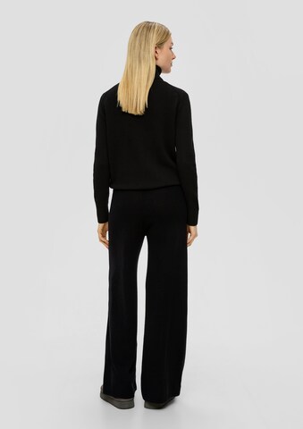 s.Oliver Wide leg Broek in Zwart