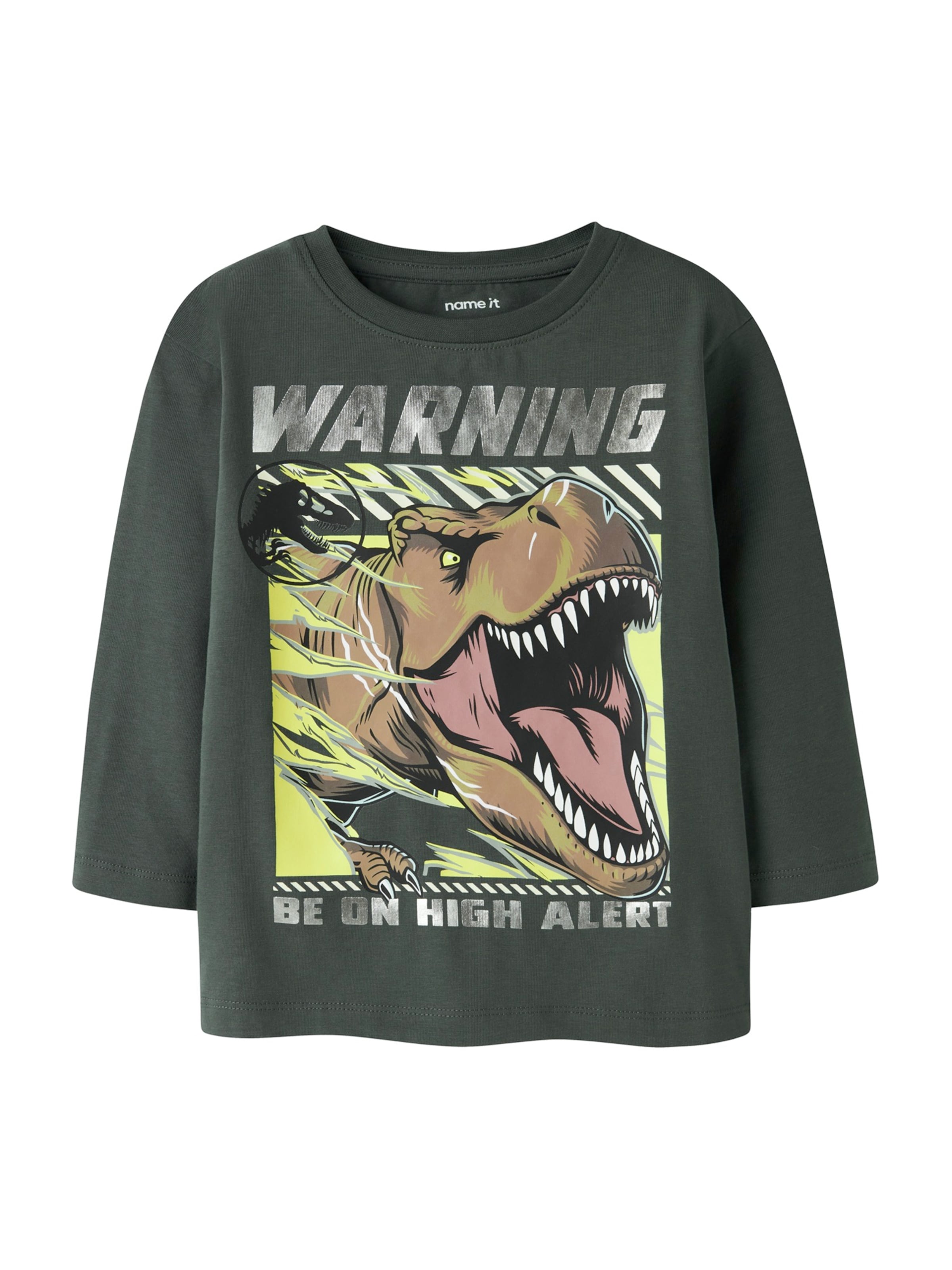 NAME IT Μπλουζάκι 'NMMJIM JURASSIC' σε γκρι: μπροστά