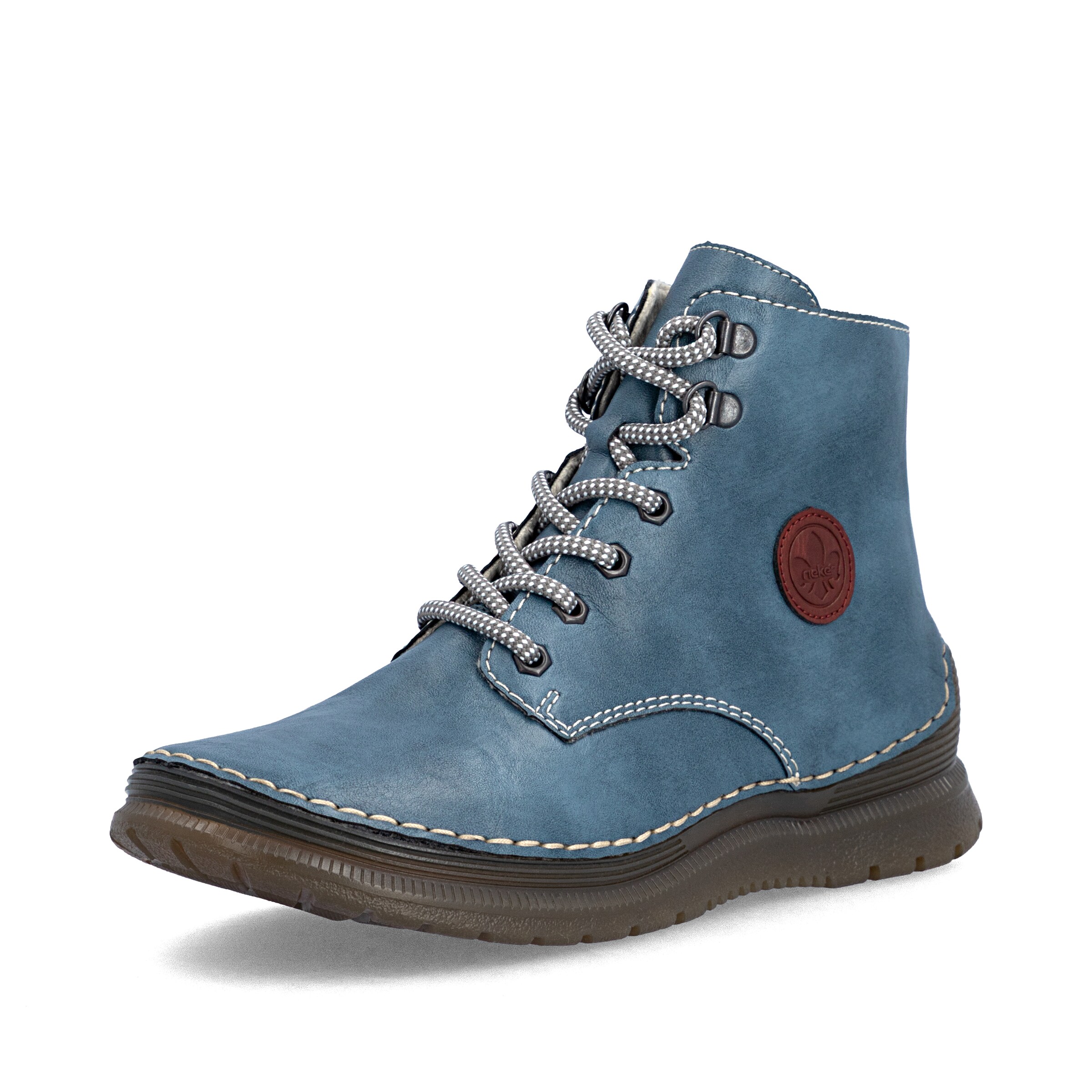 Bottines Rieker en bleu : devant