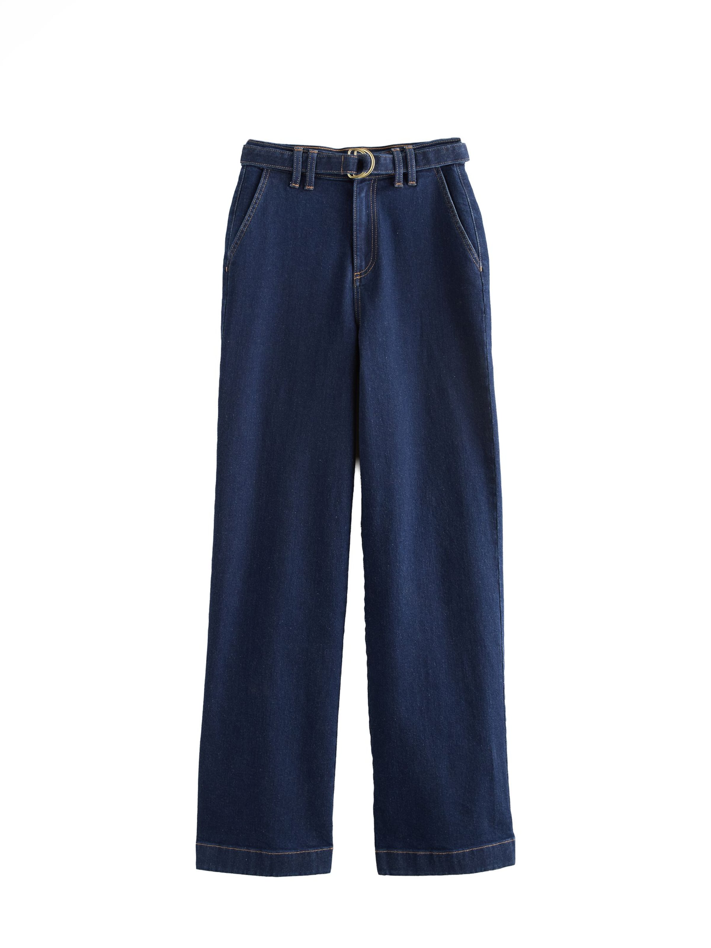 Wide Leg Jean love & roses en bleu : devant