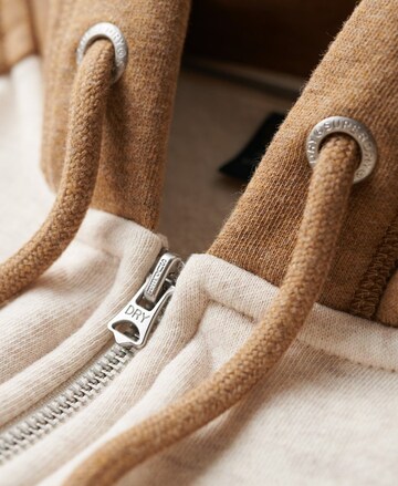 Superdry Sweatjacke 'Essential' in Beige