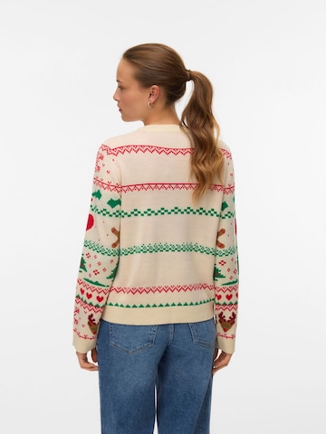 VERO MODA Trui 'VMNewchristmasstuff' in Wit