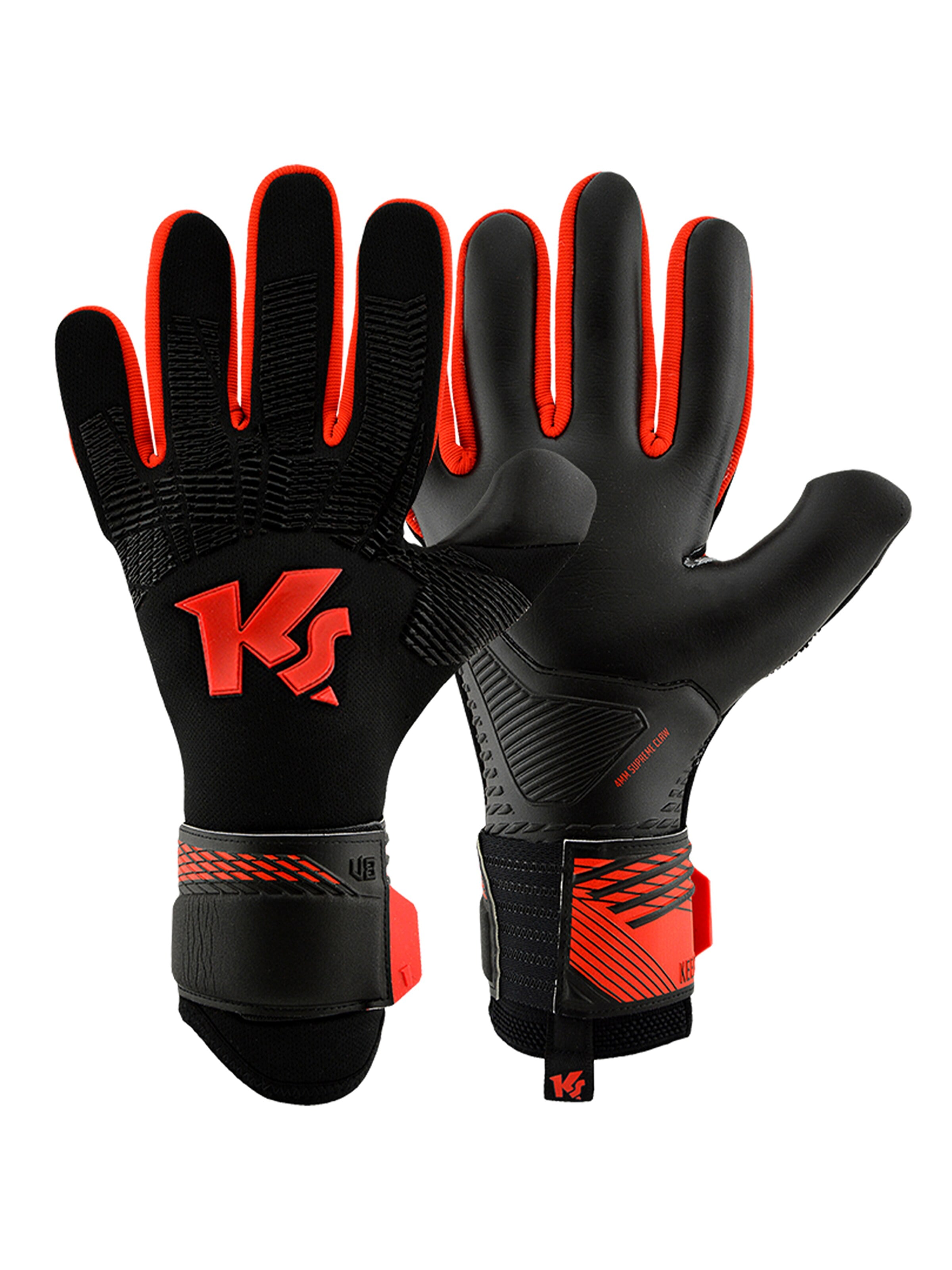 Gants de sport KEEPERsport en noir : devant