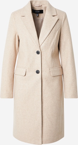 VERO MODA Between-Seasons Coat 'VMVINCEBERLIN' in Beige: front