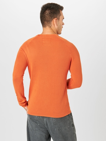 Key Largo Regular Fit Pullover 'Thomas' in Orange