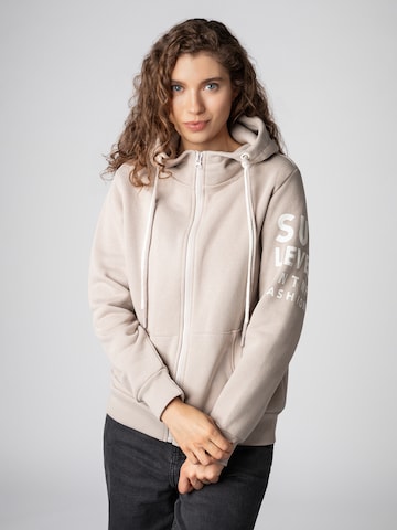 Sublevel Кофта на молнии 'ASIDA' в Бежевый: спереди