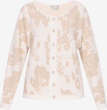 Usha Gebreid vest in Wit: voorkant