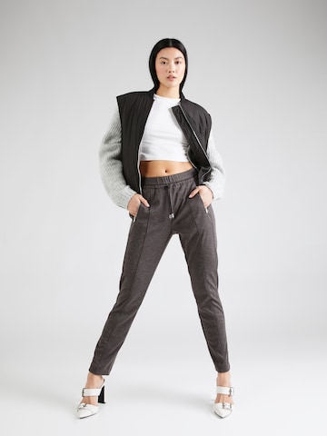 VERO MODA Regular Trousers 'MELANIE' in Grey