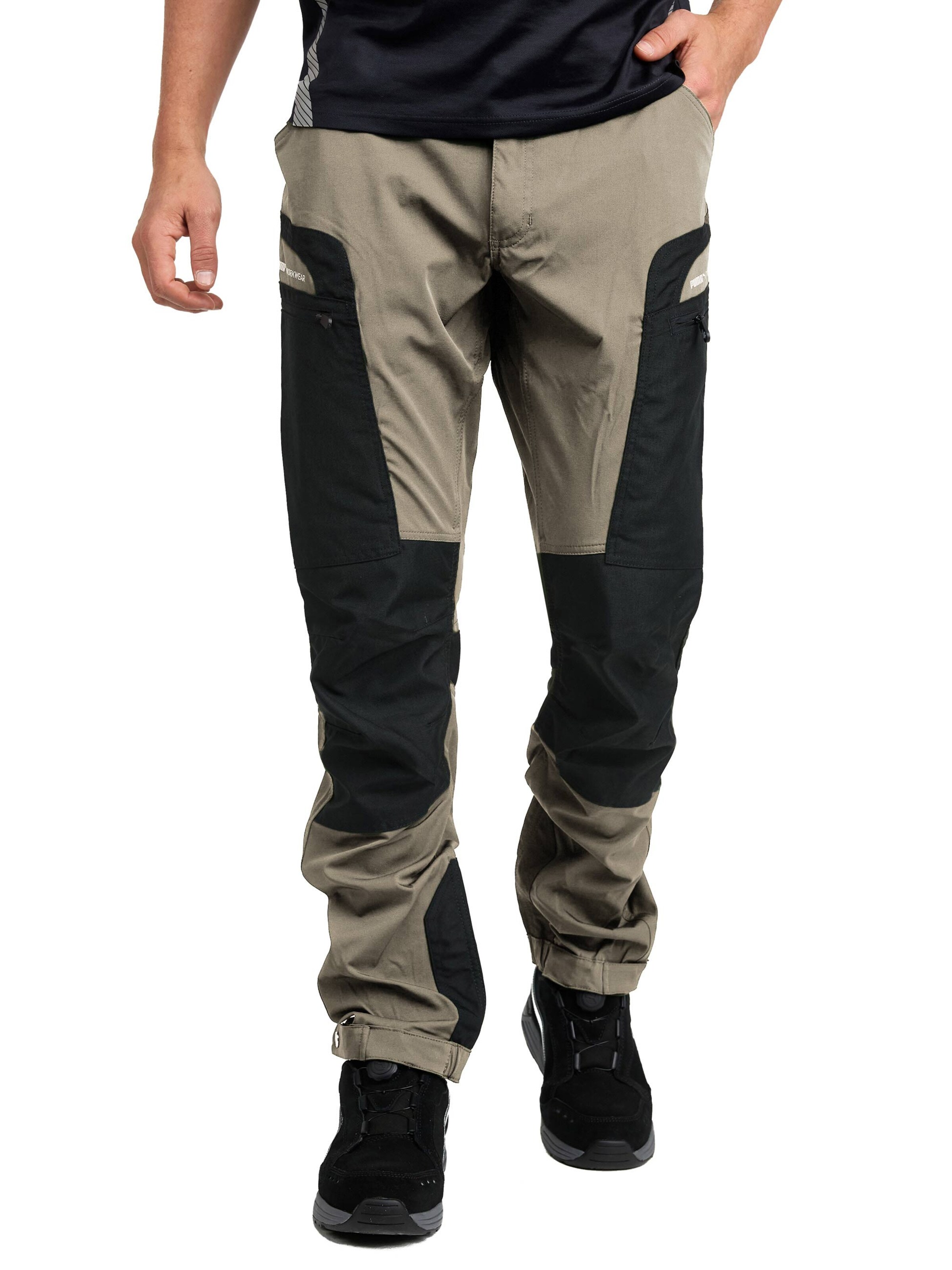 PUMA Workwear Regular Outdoor Pants 'ProOne' in Brown