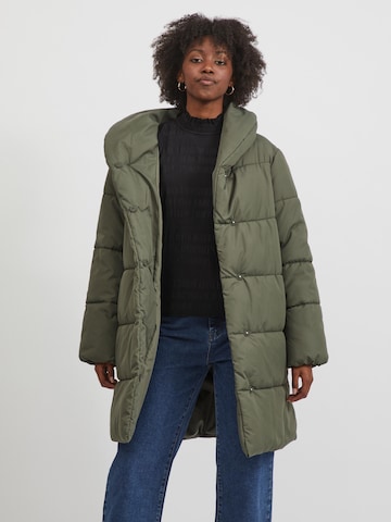 VILA Winter Coat 'Loui' in Green: front