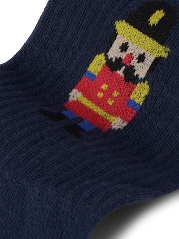 Von Jungfeld Socks 'Tennis Weihnachtsmotive' in Blue