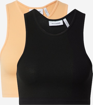 WEEKDAY Tank Top 'Duper Racerback' in Beige: predná strana