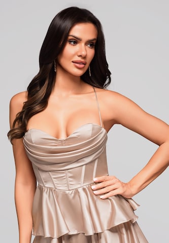 Ombre Avondjurk in Beige