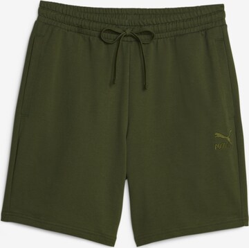 PUMA Regular Workout Pants in Green: front