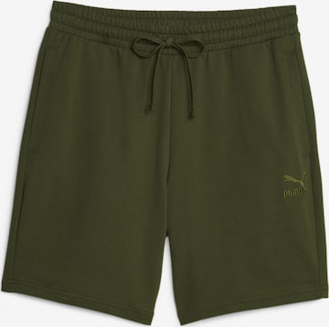 Pantalon de sport PUMA en vert : devant