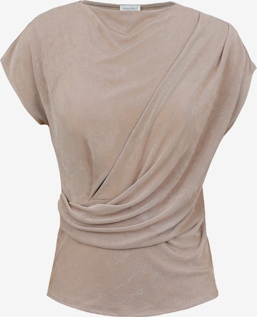 Anna Field T-Shirt in Braun: Vorderseite