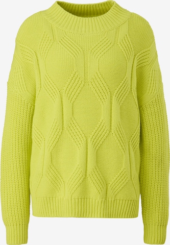 Pull-over comma casual identity en jaune : devant