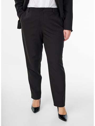 Zizzi Szabványos Nadrág 'Vkaisa' - fekete: elől