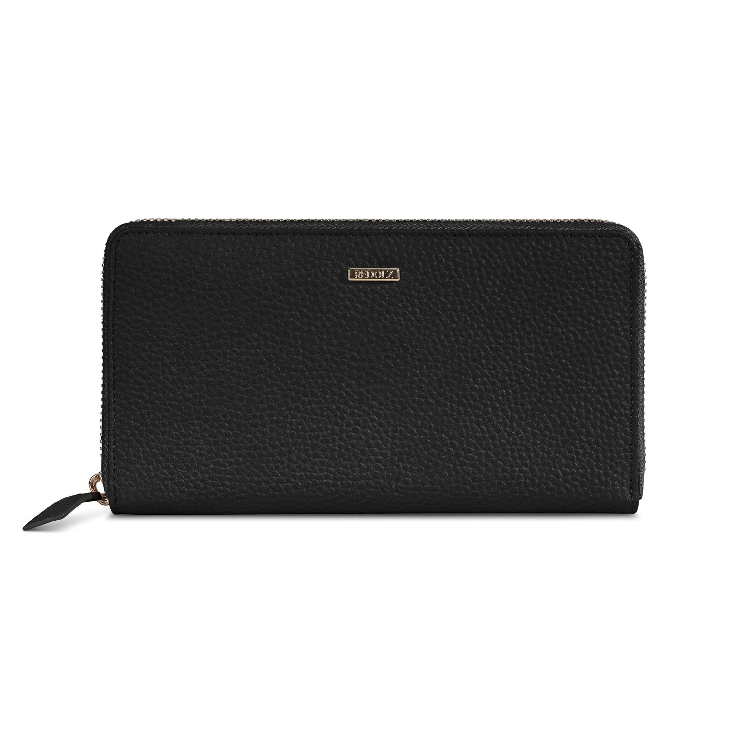 Redolz Portemonnaie 'Essentials' in Schwarz: Vorderseite