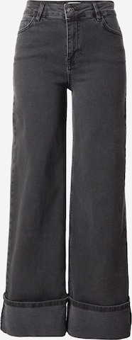 NÜMPHWide Leg/ Široke nogavice Traperice 'TORONTO' - siva boja: prednji dio