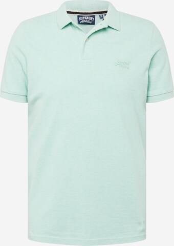 Superdry Shirt 'CLASSIC' in Groen: voorkant