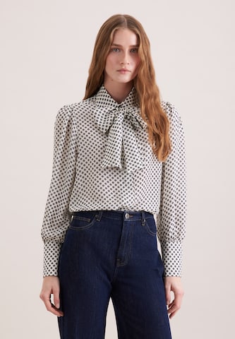 Chemisier 'Ausgestellte' SEIDENSTICKER en blanc : devant