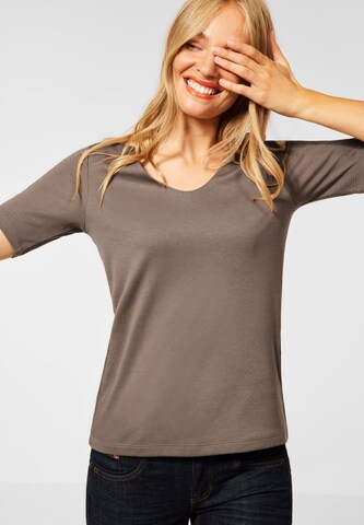 STREET ONE Shirt in Brown: front