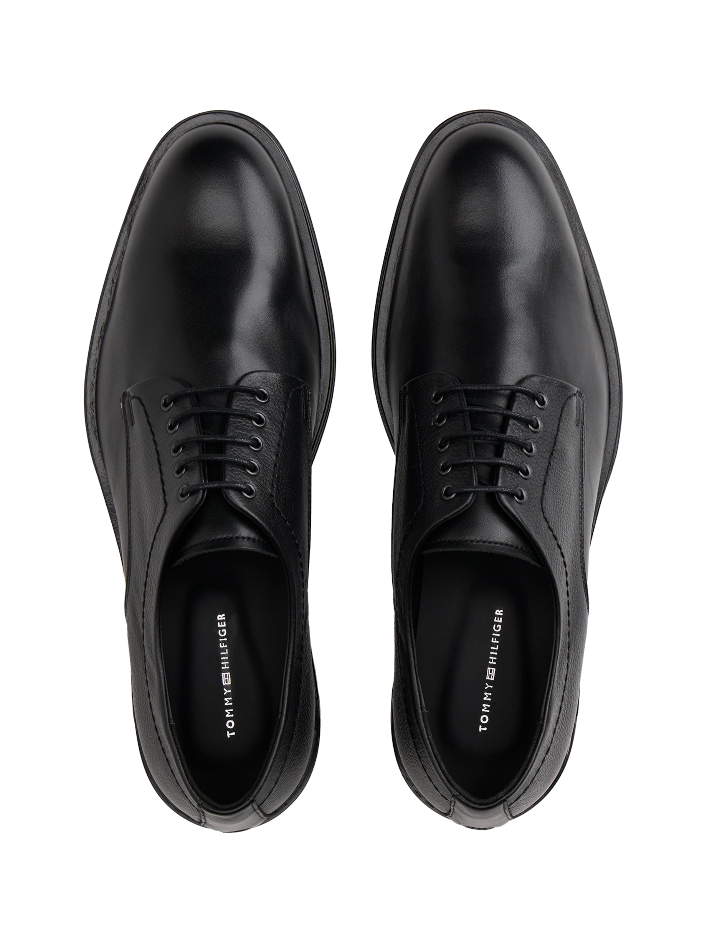 TOMMY HILFIGER Δετό παπούτσι 'CORPORATE' σε μαύρο