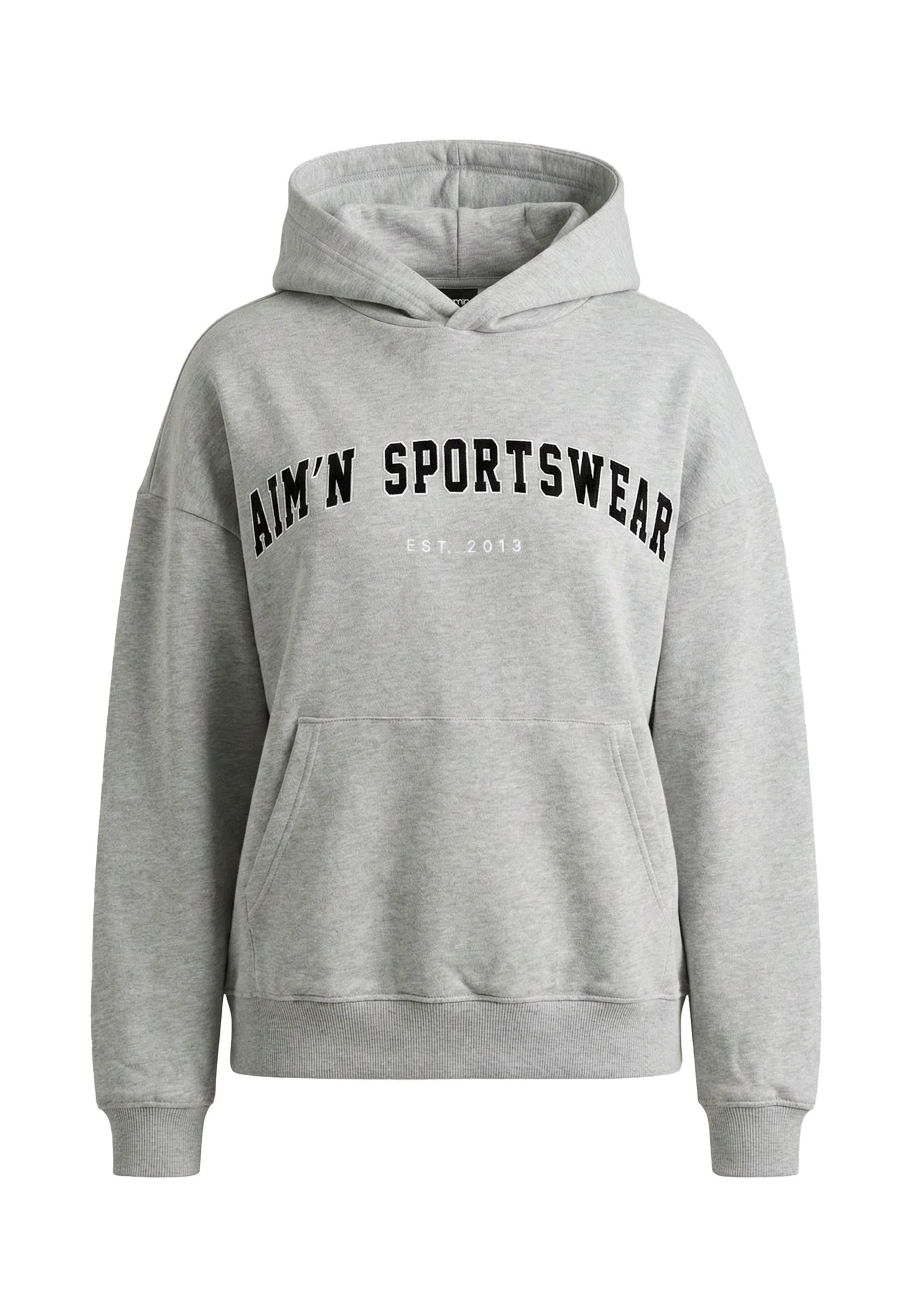 Sweat de sport Aim'n en gris : devant
