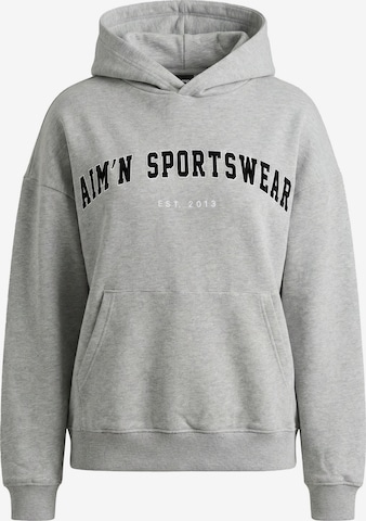 Aim'n Sportovní mikina – šedá: přední strana