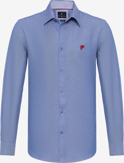 DENIM CULTURE Skjorte ' BRADLEY ' i blå / rød, Produktvisning