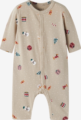 NAME IT Pajamas 'NBNVISMAS' in Beige: front