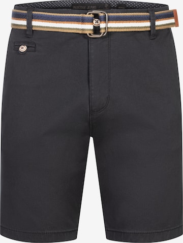 INDICODE JEANS Shorts 'Thews' in Schwarz: Vorderseite