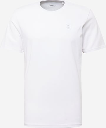 KnowledgeCotton Apparel T-Shirt- (GOTS) in Weiß: predná strana