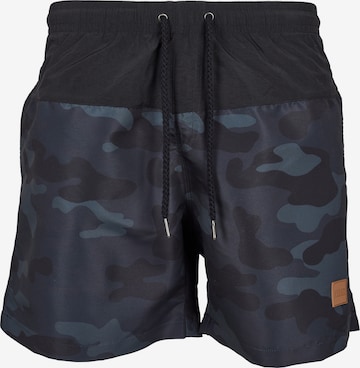 Urban Classics Zwemshorts in Blauw: voorkant