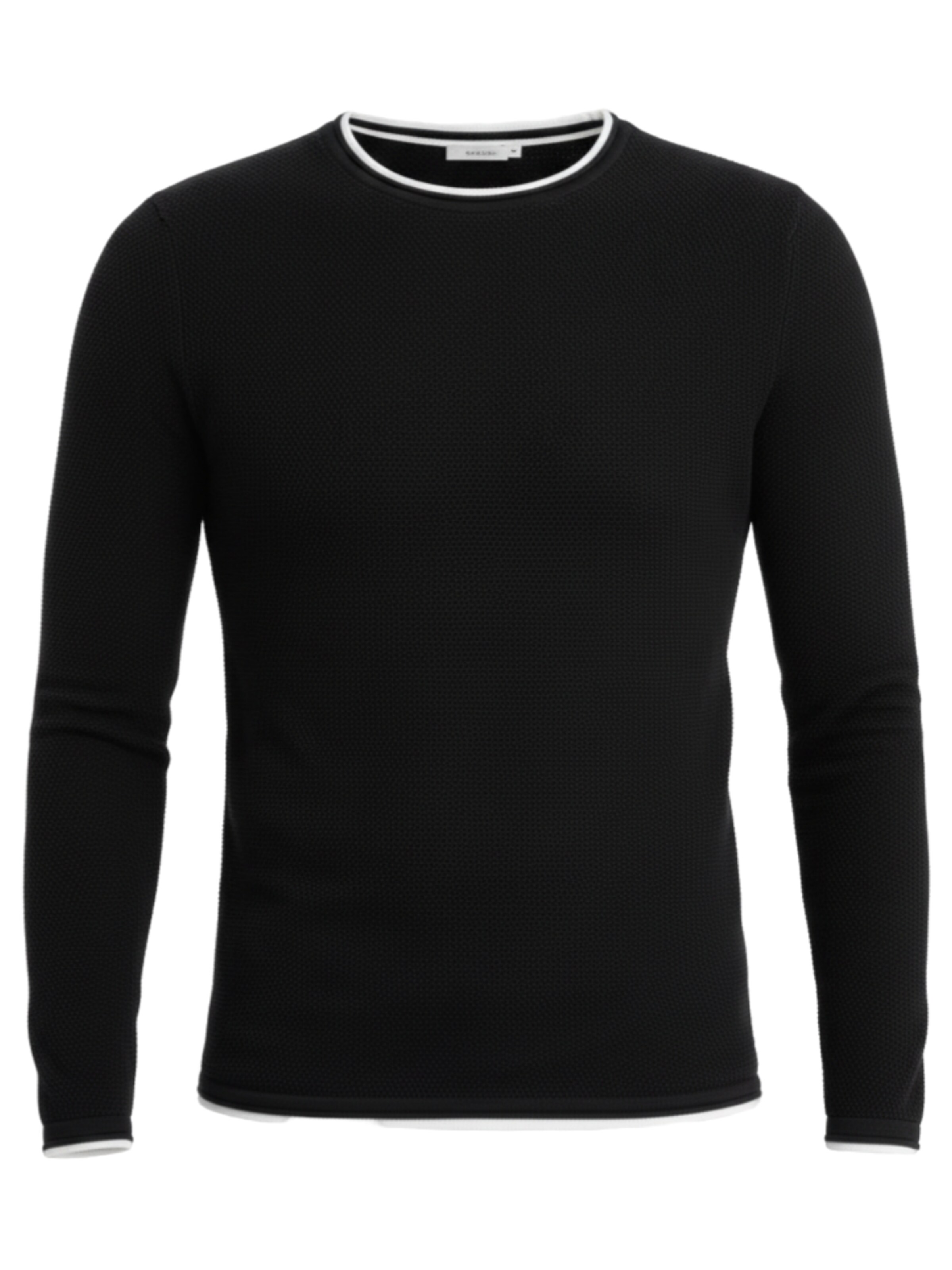 Pullover di Ombre in nero: frontale
