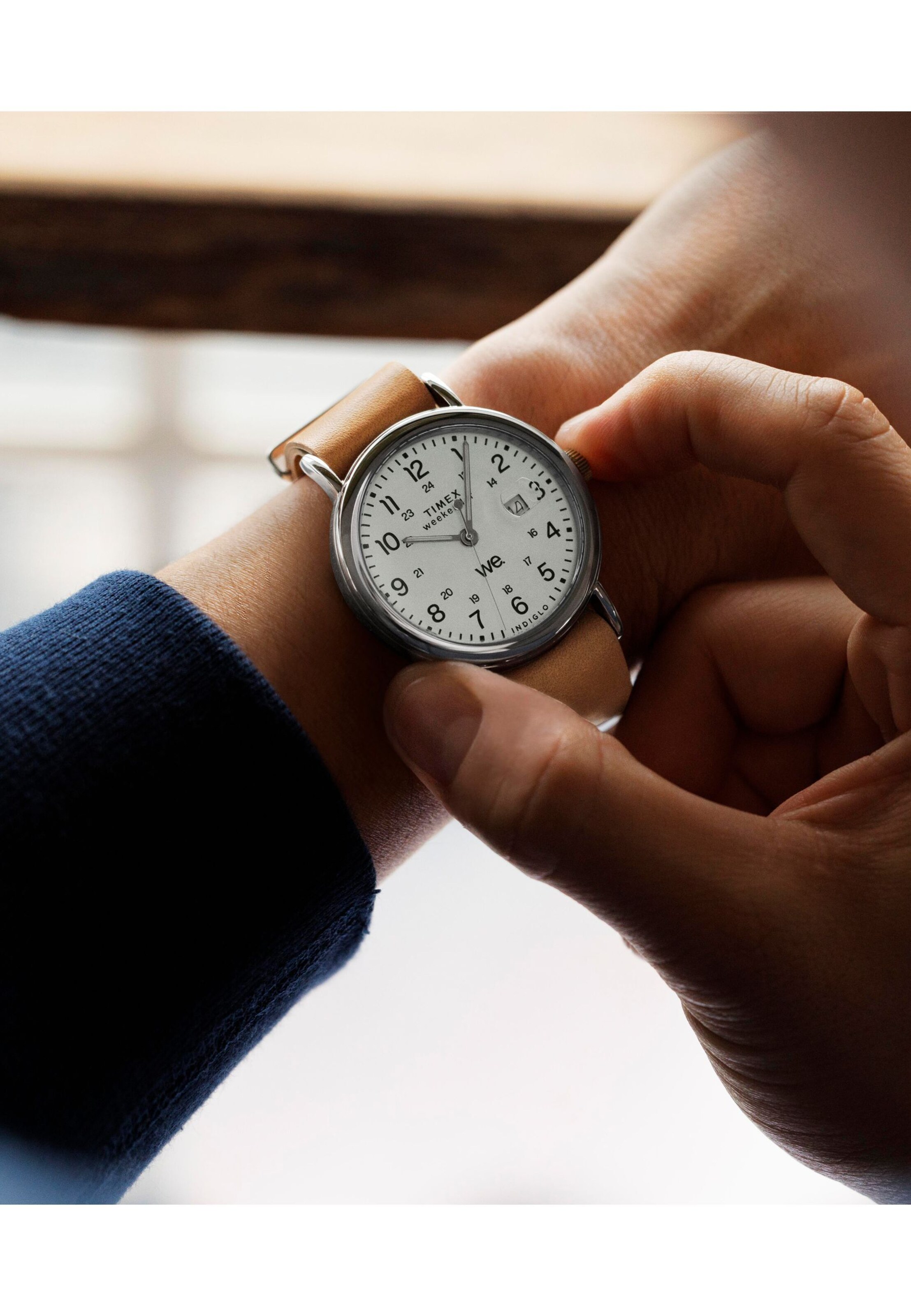 TIMEX Quartz Analog Watch ' Weekender ' in Braun