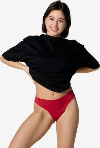 Moodies Undies String 'Everyday Lasercut String licht' in Rood: voorkant