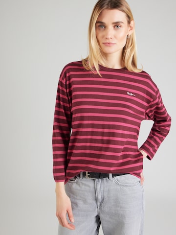 Tricou 'Banilla' de la Pepe Jeans pe roșu: față