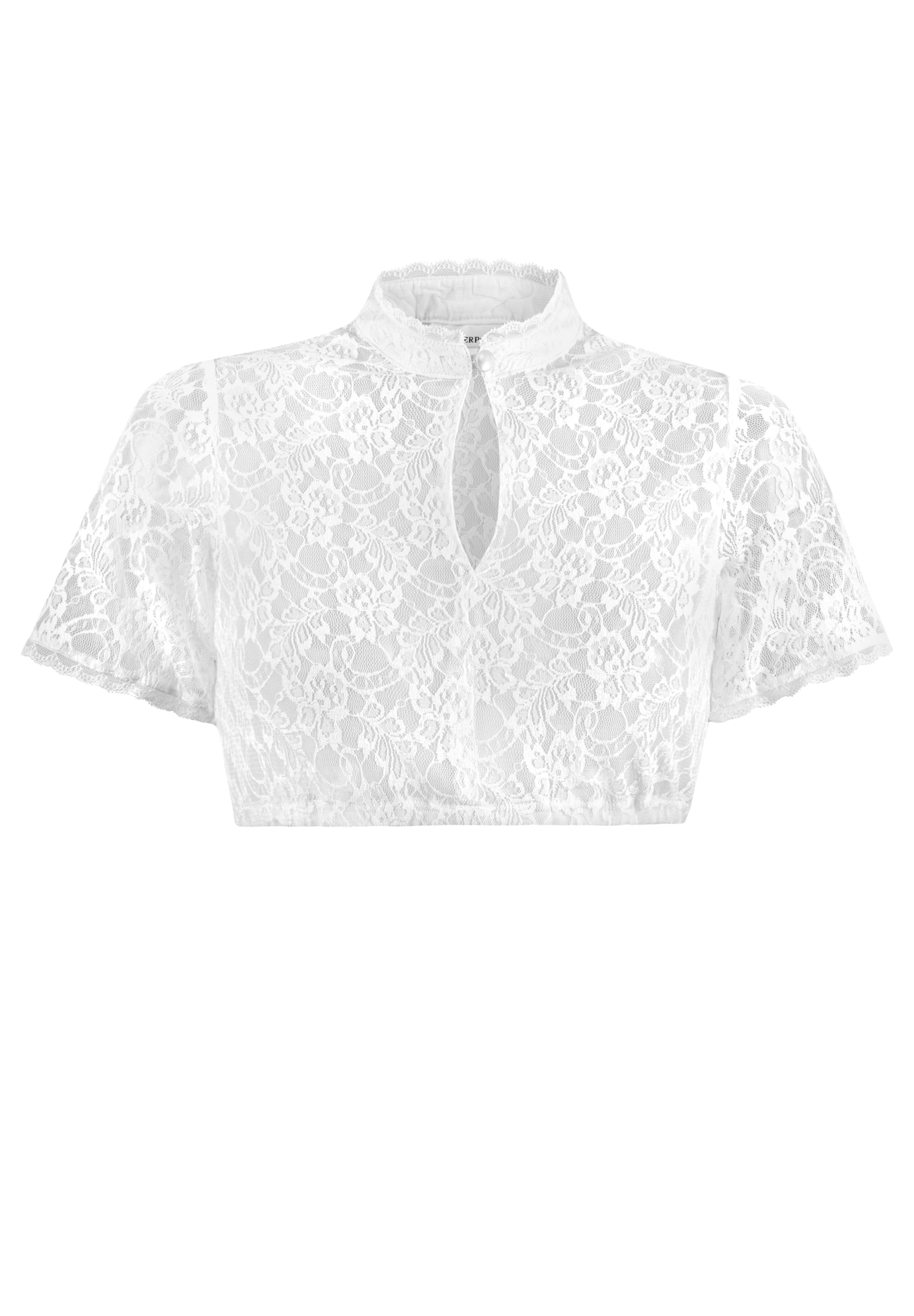 STOCKERPOINT Trachtenbluse 'Liona' in Weiß: Vorderseite