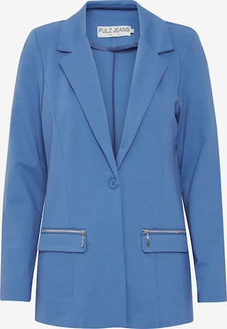 Blazer 'KIRA' PULZ Jeans en bleu : devant