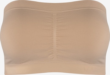 MAGIC Bodyfashion Õlapaelteta Rinnahoidja 'Comfort', värv pruun: eest vaates