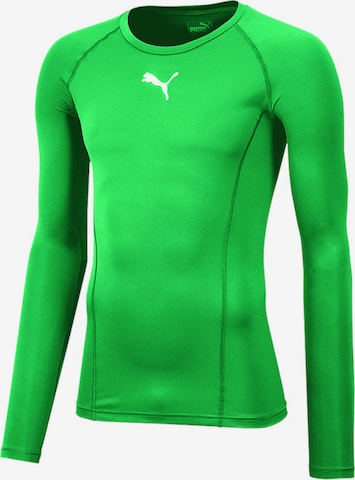 PUMA Performance Underwear in Green: front
