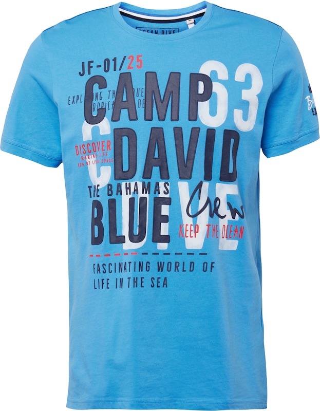 CAMP DAVID T-Shirt in Navy Azur