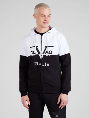 Veste de survêtement 'DENNIS' 19V69 ITALIA en noir : devant