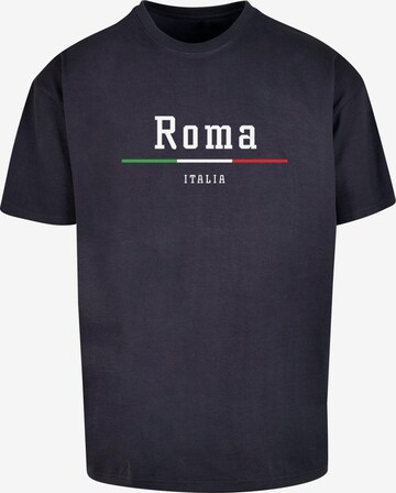 Merchcode Shirt 'Roma X' in Blauw: voorkant