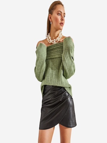 Bianco Lucci Pulover 'Pullover' | zelena barva