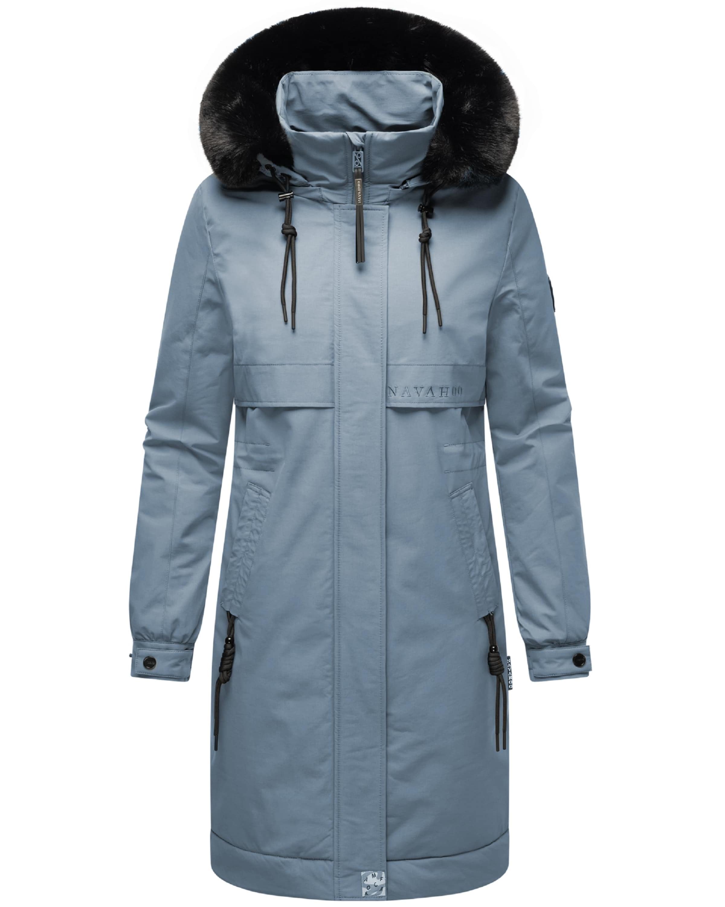 NAVAHOO Демисезонное пальто 'Kaltwetterretter 14' в Синий: спереди