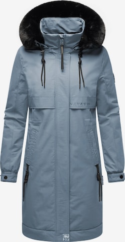 Manteau mi-saison 'Kaltwetterretter 14' NAVAHOO en bleu : devant