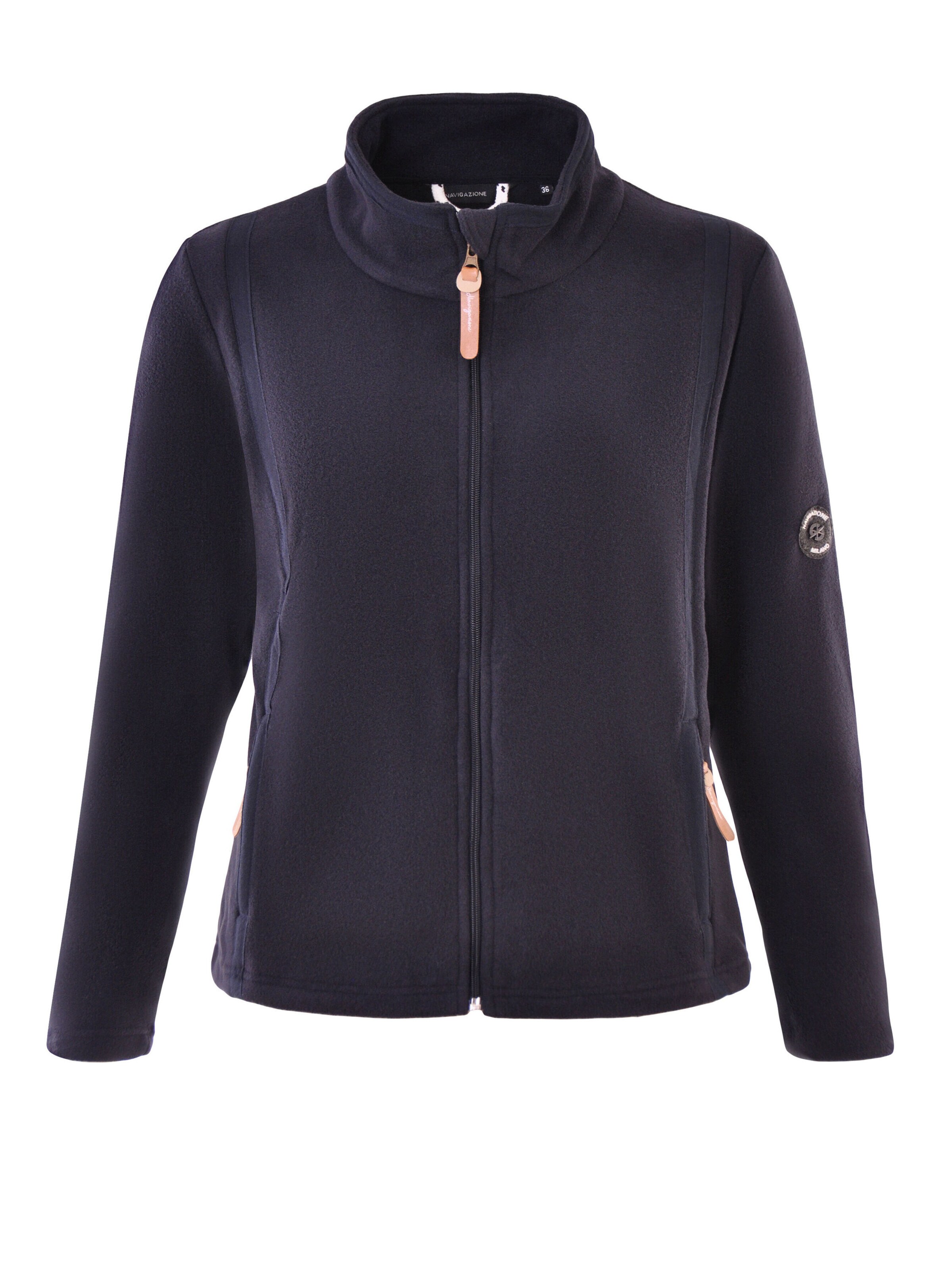 Navigazione Fleecejacke in Blau: Vorderseite